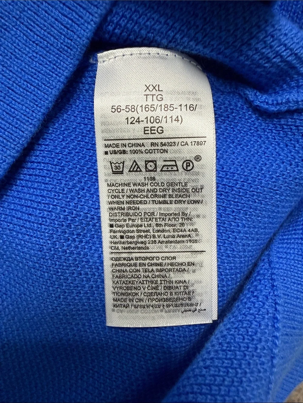 Banana Republic Men's Crewneck Sweater - Vivid Blue